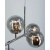 Lampa wisząca chromowana 6-punktowa szklana 3401/6A - Lampy Elem